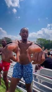 Guest enjoying bachelor party boat on Lake Travis